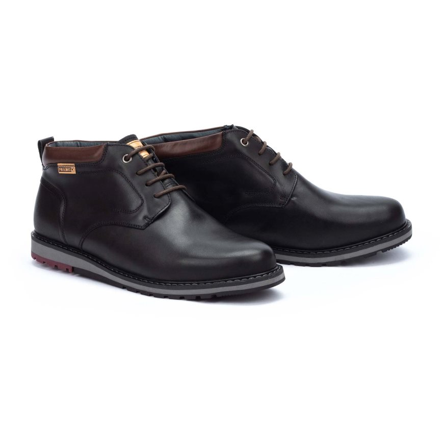 Men's Pikolinos BERNA Ankle Boots Black | NZ ZQ85201